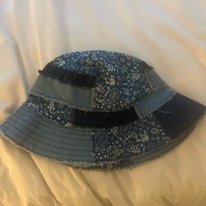 Urban Outfitters Patchwork Denim Bucket Hat
